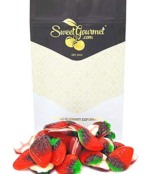 SweetGourmet Strawberries With Cream - Vidal Bulk Gummy Candy - 1 Pound