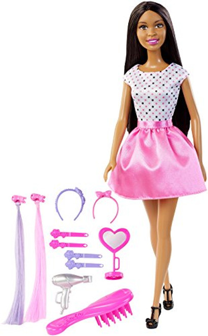Barbie Doll with Hair Accessory, Dark Hair Barbie Doll with Hair Accessory, Dark Hair