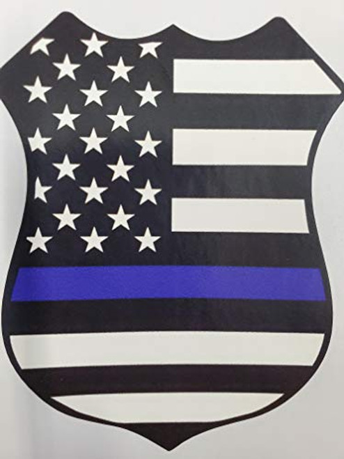 Back the Blue Police Shield - Decal Vinyl Sticker - Cars Trucks Vans Walls Laptop - 2nd Amendment American enthusiasts Custom America Merica Flag Back the Blue Police Shield - Decal Vinyl Sticker - Cars Trucks Vans Walls Laptop - 2nd Amendment American enthusiasts Custom America Merica Flag