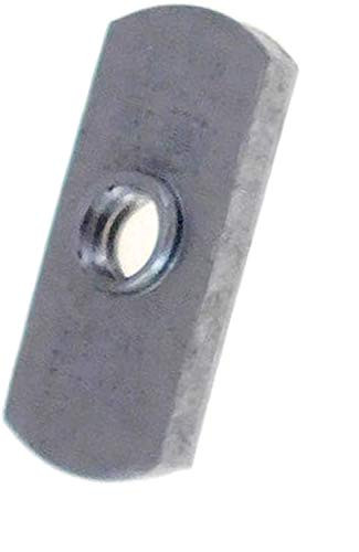 20 Pack 1/4-20 Spot Weld Nuts - Double Tab - Center Hole Design Spot Weld Nut - Low-Carbon Steel -20-