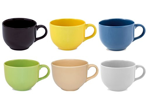 Oxford Biona Jumbo Mugs (Set of 6) (Assorted Colors II)