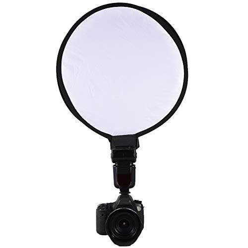 Softbox Lighting Kit Mini Portable Round Beauty Dish Speedlite Flash Diffuser Softbox for Nikon Canon Sony for Portrait Video and Shooting-40cm-