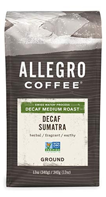 Allegro Coffee Decaf Sumatra Ground Coffee- 12 oz Allegro Coffee Decaf Sumatra Ground Coffee- 12 oz
