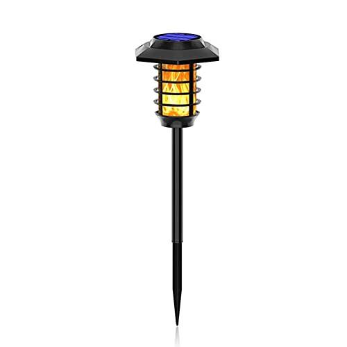 TEANQIkejitop Solar Lights Outdoor Flickering Flame Solar Powered Garden Lights IP65 Waterproof Solar Flame for Patio Landscape Pathway Decoration Lamp Garden- Balcony and Pool