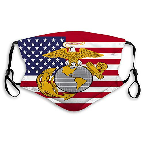 Shield Anti Dust Pollution Face Mouth Shield American National United States Flag Face Mask