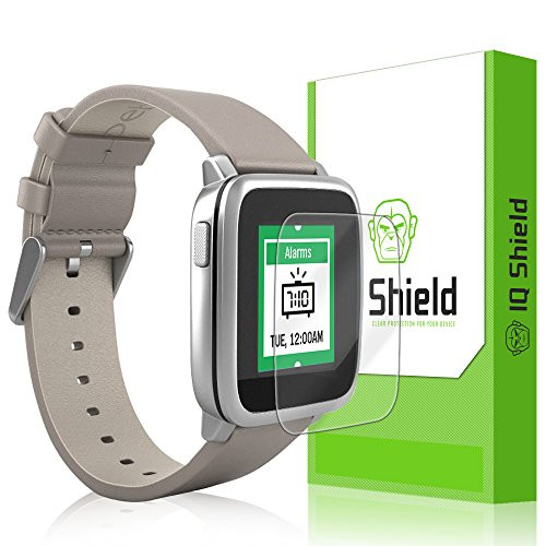IQ Shield Screen Protector Compatible with Pebble Time Steel -6-Pack- LiquidSkin Anti-Bubble Clear Film
