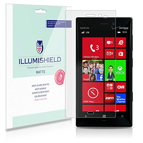 iLLumiShield Matte Screen Protector Compatible with Nokia Lumia 928 -3-Pack- Anti-Glare Shield Anti-Bubble and Anti-Fingerprint PET Film iLLumiShield Matte Screen Protector Compatible with Nokia Lumia 928 -3-Pack- Anti-Glare Shield Anti-Bubble and Anti-Fingerprint PET Film
