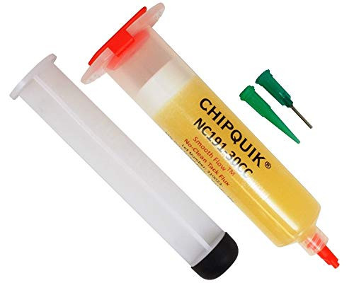 Chip Quik Smooth Flow Tack Flux No-Clean in a 30cc syringe w/plunger  and  tip