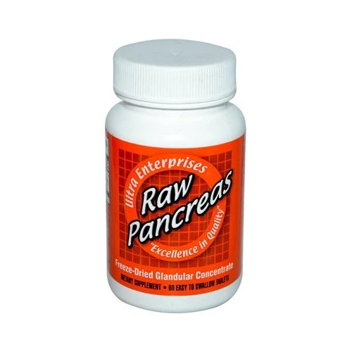 Ultra Glandulars Raw Pancreas Tablets- 200 Mg- 60 Count