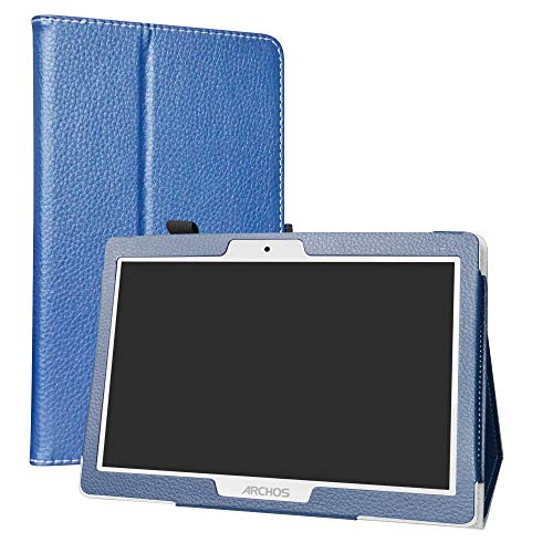 LiuShan Compatible with Digiland DL1036 Case-PU Leather Slim Folding Stand Cover for 10.0" Digiland DL1036 Android Tablet PC-Not Fit Digiland DL1016--Blue