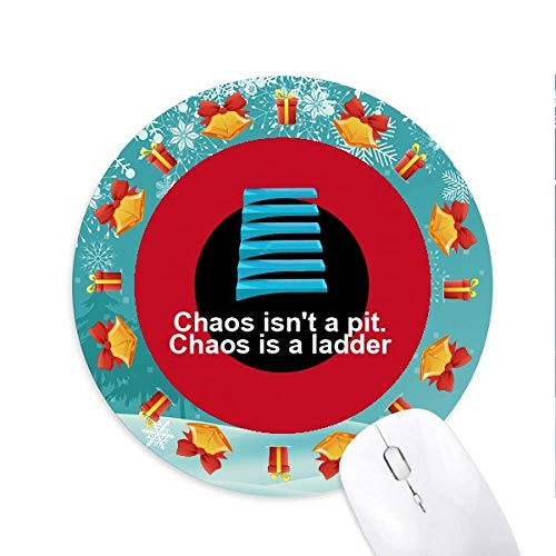 Chaos Pit Ladder Mousepad Round Rubber Mouse Pad Christmas Gift