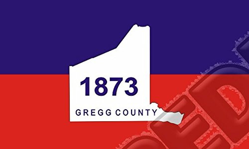 Apedes Gregg County Texas Computer Tablet Decal Sticker 3x5 inches