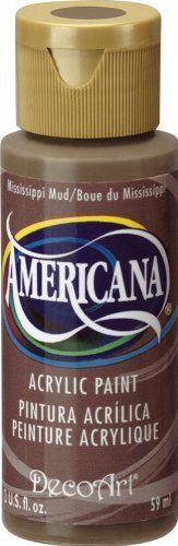 DecoArt Americana Acrylic Multi-Purpose Paint- Mississippi Mud by Deco Art