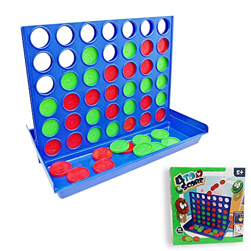 BEIMENG Connect 4 Shots Game-Foldable Line up 4 Game- Classic Strategy Family Toy- Travel Board Games for Kids and Adults