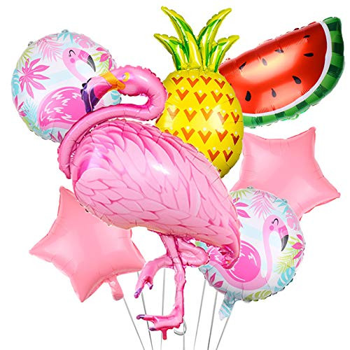 7Pcs Flamingo Summer Party Balloons Flamingo Pineapple Watermelon Mylar Balloons Kit for Luau Hawaiian Tropical Summer Beach Pool Birthday Bachelorette Party Decorations 7Pcs Flamingo Summer Party Balloons Flamingo Pineapple Watermelon Mylar Balloons Kit for Luau Hawaiian Tropical Summer Beach Pool Birthday Bachelorette Party Decorations
