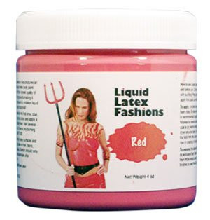 Ammonia Free Liquid Latex Body Paint 8oz Red
