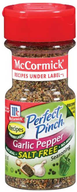 McCormick Perfect Pinch Garlic Pepper Salt Free Seasoning- 2.5 oz