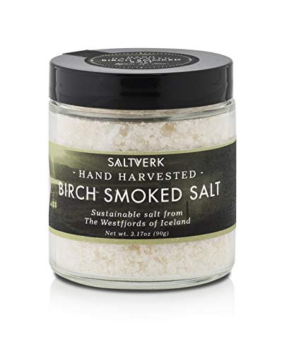Saltverk Birch Smoked Sea Salt- 3.17 Ounces of Handcrafted Gourmet Salt Flakes from Iceland