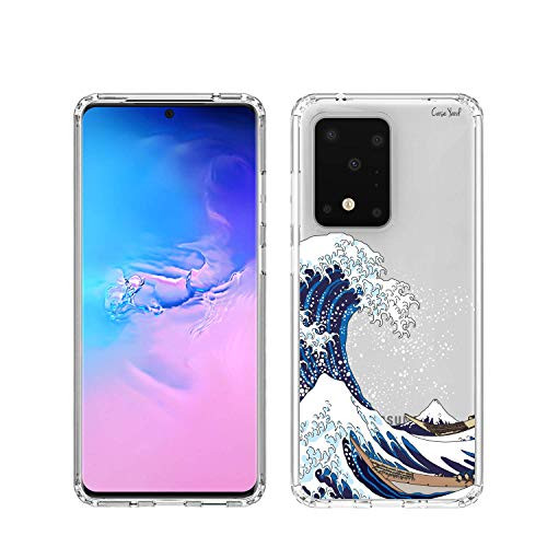 CaseYard Samsung Galaxy S20 Plus Case / S11 Case- Anti-Scratch Clear Case with Hard PC Shield Plus Soft TPU Bumper Designed for Galaxy S20 Plus  5G/S11 6.7" -2020- - Japanese Wave