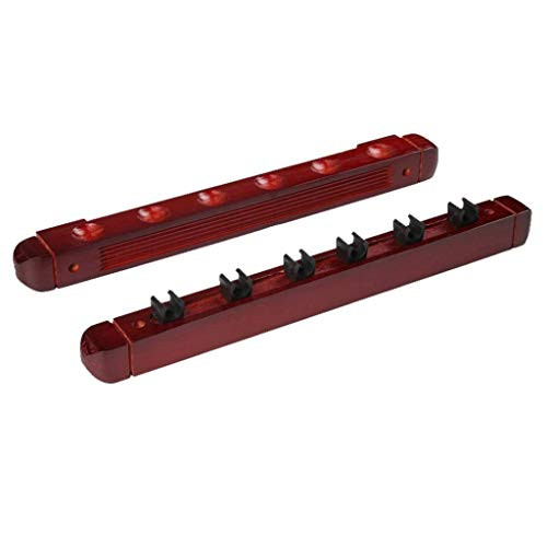 CFJKN Pool Cue Rack Wall Mount- Solid Wood Cue Rack Only Holds 6 Pool Billiard Stick Billiard Cue Racks Pool Cue Rack-A CFJKN Pool Cue Rack Wall Mount- Solid Wood Cue Rack Only Holds 6 Pool Billiard Stick Billiard Cue Racks Pool Cue Rack-A