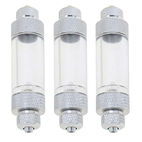 homozy 3pcs Aquarium Bubble Counter with Check Valve for Co2 Diffuser Regulator