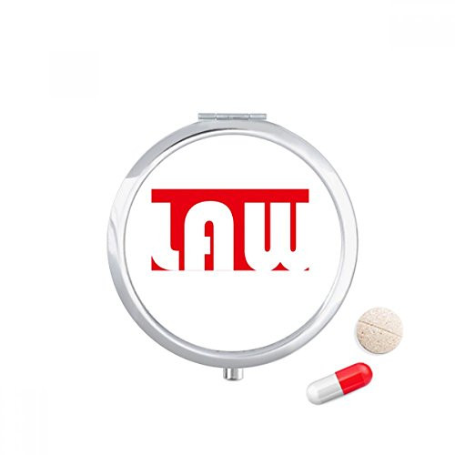 Course and Major Law Red Pill Case Pocket Medicine Storage Box Container Dispenser