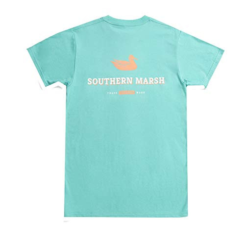 Southern Marsh Duck Trademark Short Sleeve T-Shirt, Mint, X-Large
