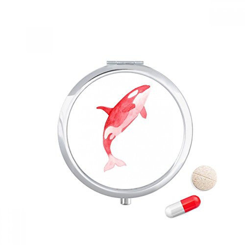IUCN Endangered Animals Red Killer Whale Pill Case Pocket Medicine Storage Box Container Dispenser