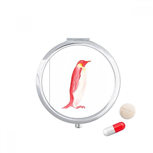 IUCN Endangered Animals Red Emperor Penguin Pill Case Pocket Medicine Storage Box Container Dispenser