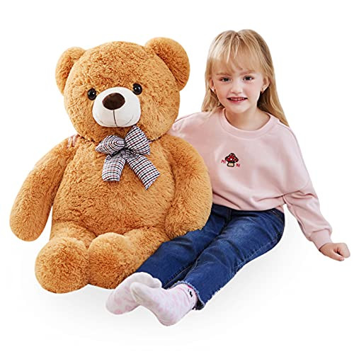 IKASA Giant Teddy Bear Plush Toy Stuffed Animals -Brown, 30 inches-