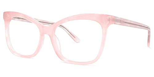 Voogueme Oversized Cat Eye Blue Light Blocking Glasses Women, Block UV Anti Eyestrain Eyewear Anbar GWA105764-01