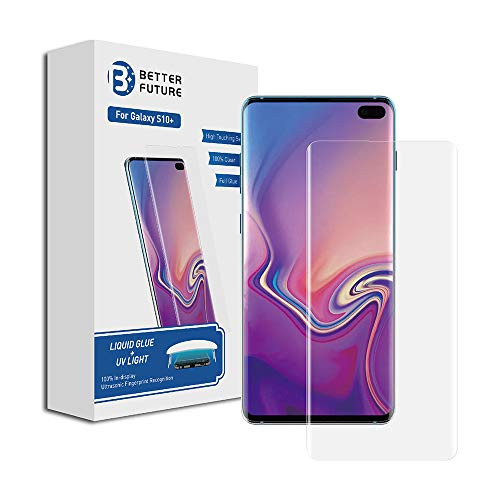 Better Future Glass S10 Plus Liquid Glue Tempered Glass ?Solution for Ultrasonic Fingerprint?3D Curved S10+ Screen Protector for Samsung Galaxy S10 Plus Better Future Glass S10 Plus Liquid Glue Tempered Glass ?Solution for Ultrasonic Fingerprint?3D Curved S10+ Screen Protector for Samsung Galaxy S10 Plus