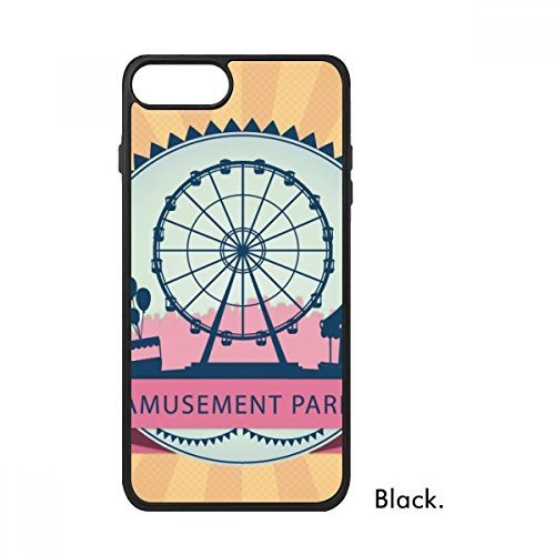 Amusement Park Black Ferris Wheel Pattern for iPhone SE 2 New for Apple 78 Case Cover