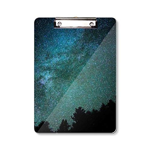 Galaxy Dark Stars Clouds Clipboard Folder Writing Pad Backing Plate A4