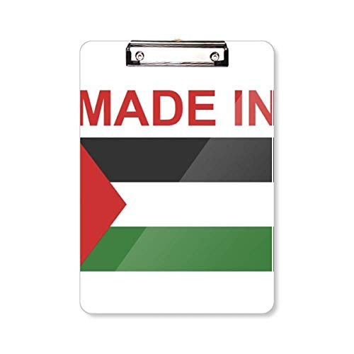 Made in Palestine Country Love Clipboard Folder Writing Pad Backing Plate A4