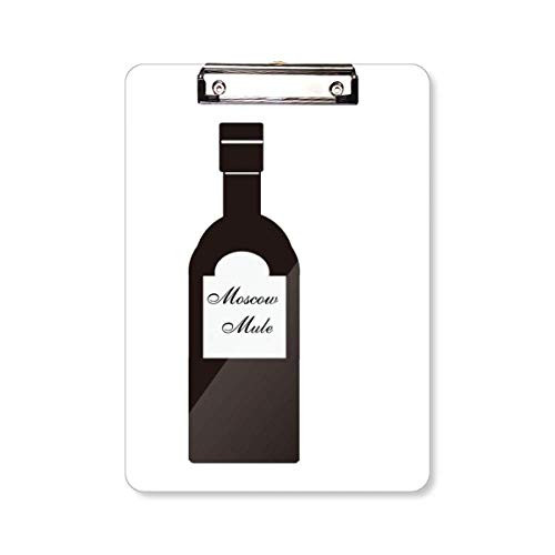 Screwdriver Vodka Orange Juice Cocktail Clipboard Folder Writing Pad Backing Plate A4