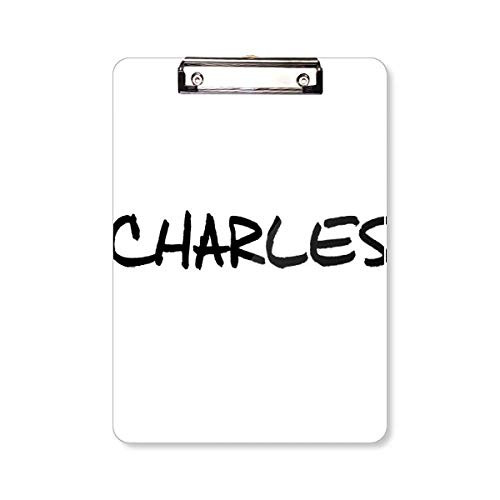Special Handwriting English Name Charles Clipboard Folder Writing Pad Backing Plate A4