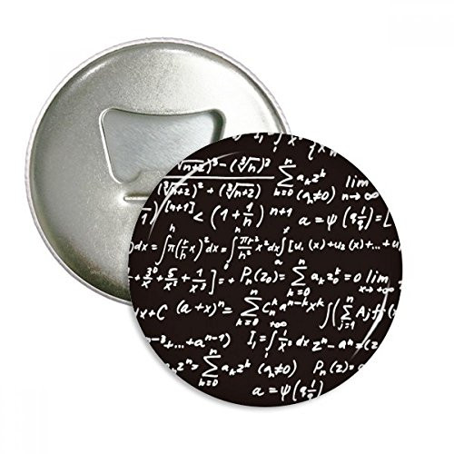 Summarize Mathematical Formulas Calculus Figure Bottle Opener Fridge Magnet Emblem Multifunction Badge