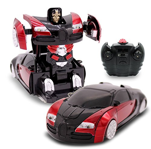 Transformania Toys RC Wall Climbing Kids Toy Transforming Robot Remote Control Vehicle 1/24 Scale Red Transformania Toys RC Wall Climbing Kids Toy Transforming Robot Remote Control Vehicle 1/24 Scale Red