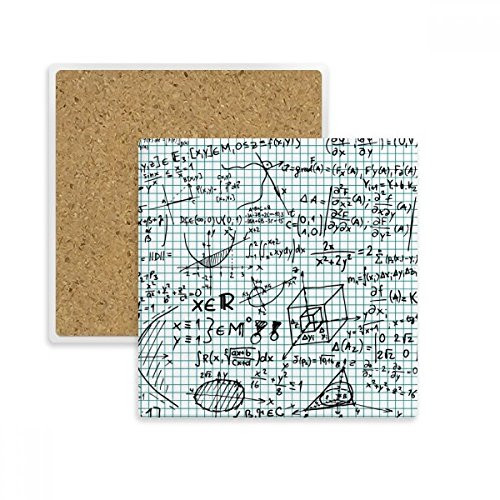 Geometry Mathematical Formulas Calculus Figure Square Coaster Cup Mat Mug Subplate Holder Insulation Stone
