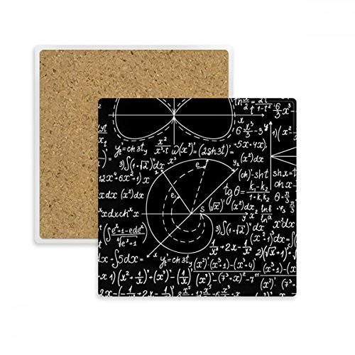 Formulas Science Calculus Stick Figure Square Coaster Cup Mat Mug Subplate Holder Insulation Stone