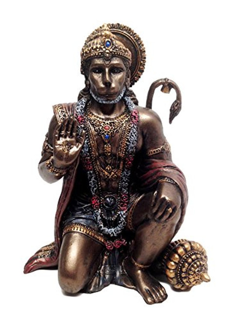 Ebros Gift Ramayana Hanuman Monkey Hindu God Statue Decorative Figurine 6" H Hinduism Eastern Enlightenment Devotee of Lord Rama Altar Sculpture Ebros Gift Ramayana Hanuman Monkey Hindu God Statue Decorative Figurine 6" H Hinduism Eastern Enlightenment Devotee of Lord Rama Altar Sculpture