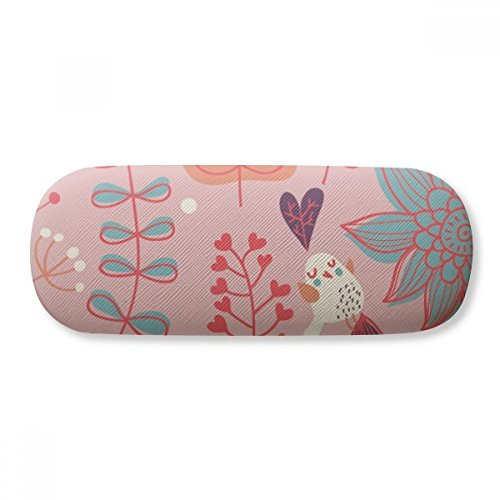 Red Thread Flower Plant Paint Glasses Case Eyeglasses Hard Shell Storage Spectacle Box