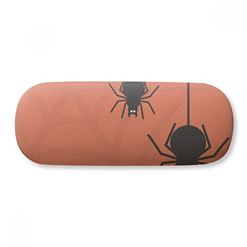 Black Insect Spider Cobweb Illustration Glasses Case Eyeglasses Hard Shell Storage Spectacle Box
