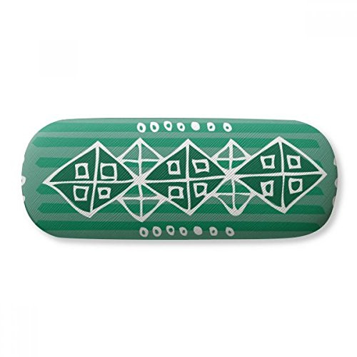 Green Hills Mexico Totems Ancient Civilization Glasses Case Eyeglasses Hard Shell Storage Spectacle Box