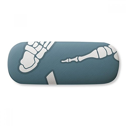 Human Skeleton Blue Cartoon Illustration Glasses Case Eyeglasses Hard Shell Storage Spectacle Box