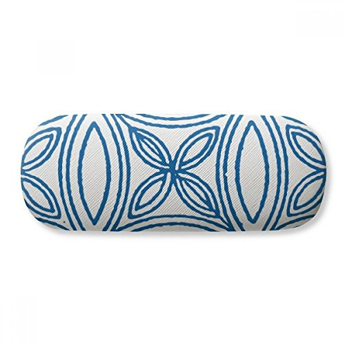 Blue Talavera Ilustration Decorative Pattern Glasses Case Eyeglasses Hard Shell Storage Spectacle Box