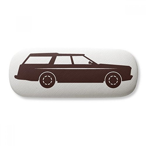 Geometric Classic Cars Black Outline Glasses Case Eyeglasses Hard Shell Storage Spectacle Box