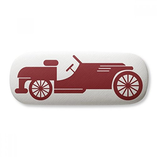 Red Geometric Classic Cars Outline Glasses Case Eyeglasses Hard Shell Storage Spectacle Box