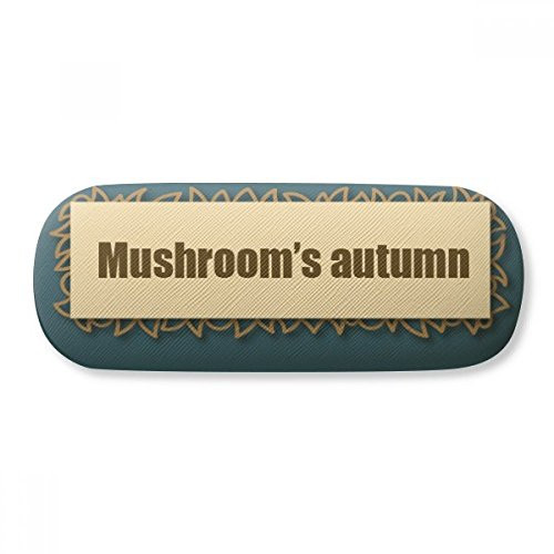 Cute Crazy Blue Mushroom Illustration Glasses Case Eyeglasses Hard Shell Storage Spectacle Box